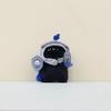 Adorable Knight Cat Plush Toy Cute Cartoon Keychain Soft Pp Cotton Doll Accessory