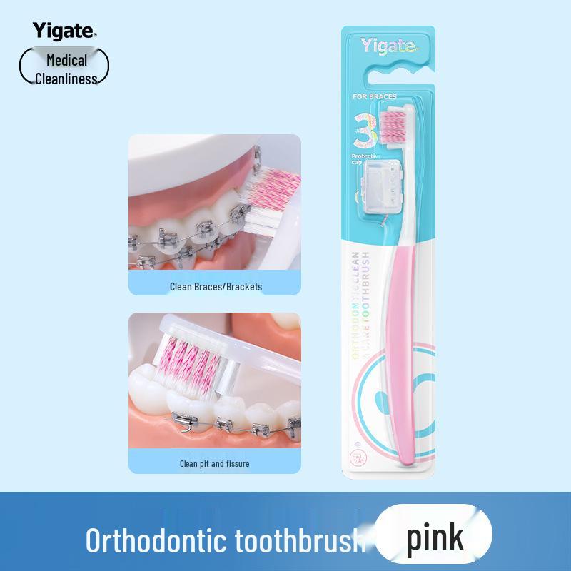 Yijie Soft Bristle U-Shaped Orthodontic Toothbrush for Adults