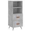 VidaXL Buffet Concrete Grey 34.5x34x90 Cm Engineered Wood 828640