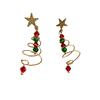 Handmade European & American Christmas Tree Earrings - Festive Holiday Jewelry Gift