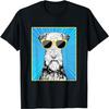 Airedale Terrier Portrait Pop Art Dog with Sunglasses T-Shirt