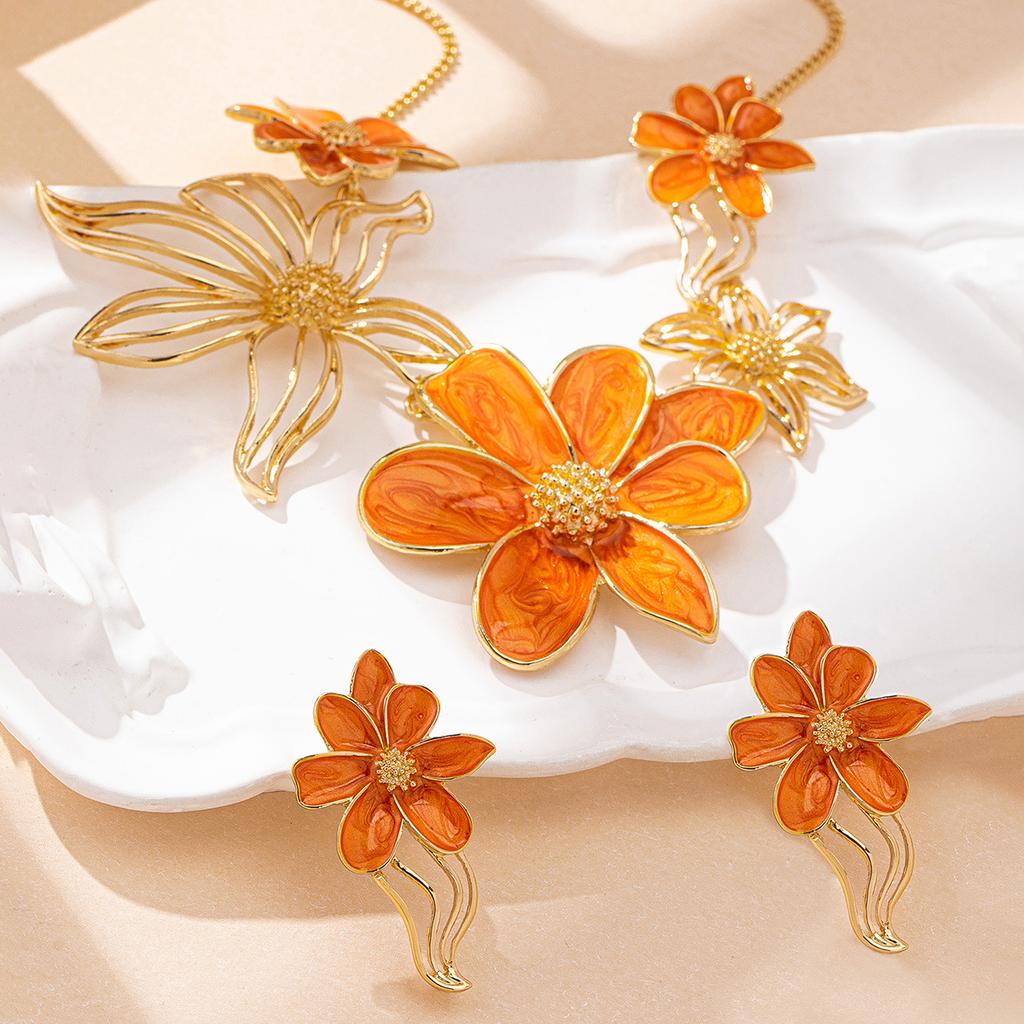 Fashion Necklace Earrings For Women Ladies
