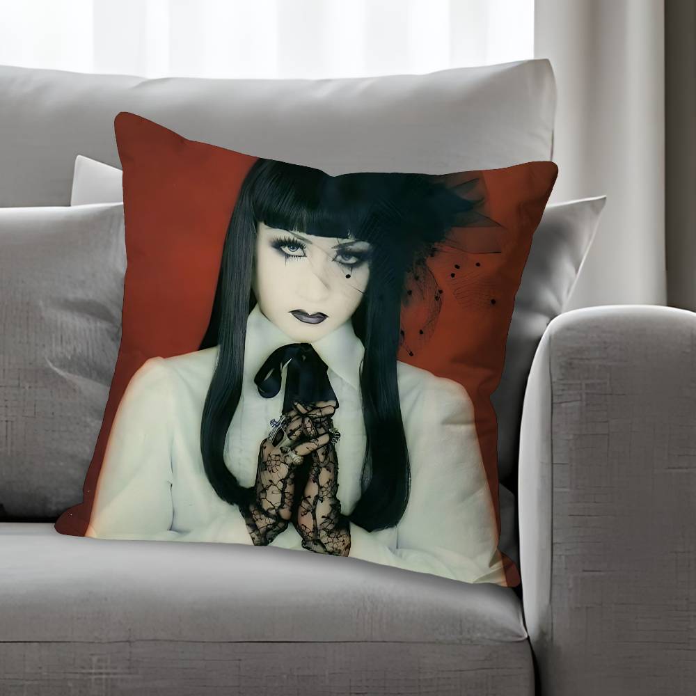 MMana MMalice Gothic Pillow Cases for Bedroom Living Room Sofa Home Decor Polyester Cushion Cover with Zipper