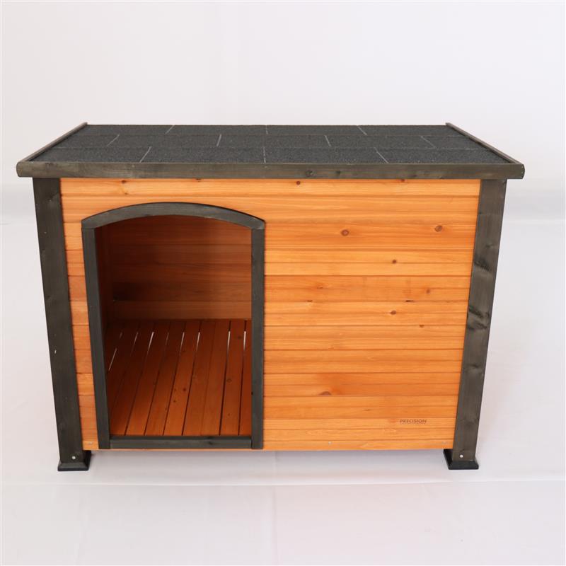 Rainproof Wooden Dog House - Large, Sun-Protected, Solid Wood Pet Shelter for All-Season Indoor/Outdoor Use