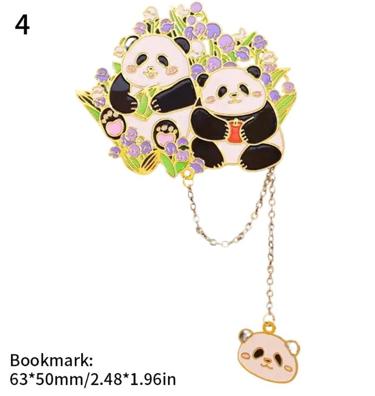 Creative Book Markers Metal Reading Bookmarks Panda Page Markers Lovely Bookmarks for Book Lovers