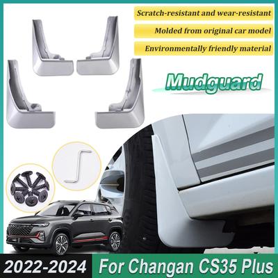 4 Stück lackiert für Changan CS35 Plus Zubehör 2024 Vordere Schmutzfänger Hintere Schmutzfänger Radkappen Kotflügel Auto Zubehör