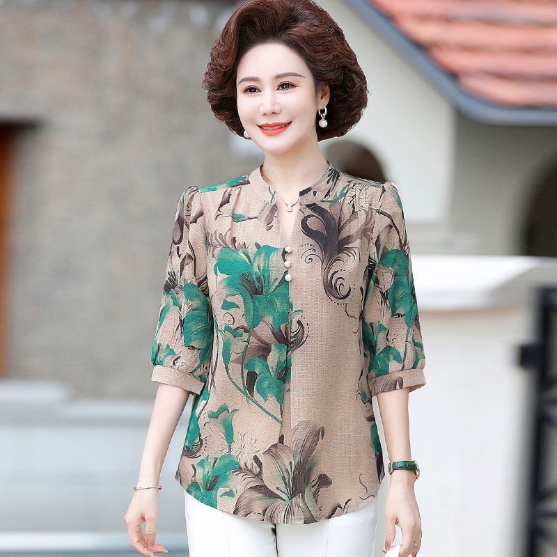

Mid sleeved Shirt Top Women s New Fashionable XL червоний