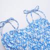 Fall Fashion Style Elegant Slim Halter Strap Floral Print Dress