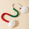 Plush Cotton Rope Cat Toy Interaction Cat Teaser Stick Self Teasing Cat Active Toy Exercising Activity Entertainment Toy