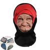 New 3D Face Printed Old Man Balaclava White Mustache Full Coverage Winter Mask Cover Stretch Elastic Funny Ski Mask