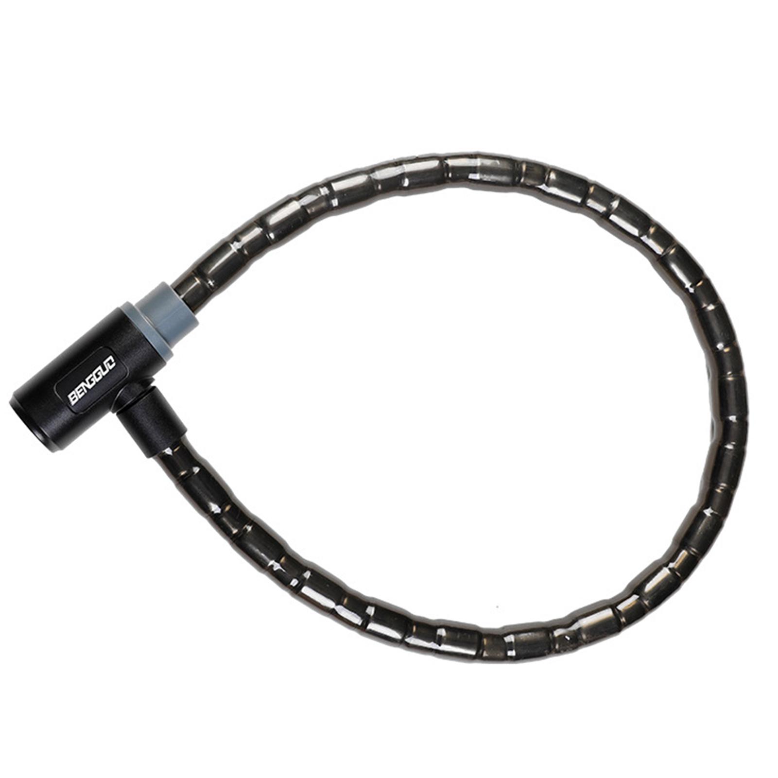 

Mountain Bike Anti-Theft Joint Lock,Zinc Alloy Cable Lock,Wide Compatibility Wire Lock For Outdoor Cycling Adventures чёрный