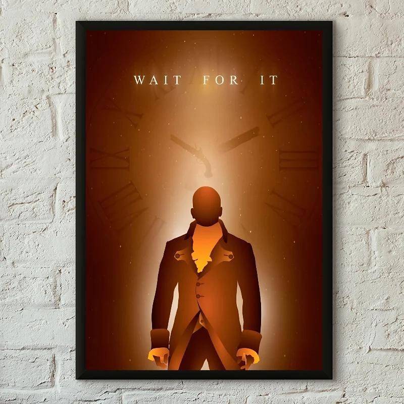 

ПК Американский мюзикл Гамильтон Винтажный постер для дома Гостиная Спальня Прихожая Бар Кафе Художественное украшение 21cm×30cm NoFrame