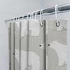 White Polar Bear Print Shower Curtain Waterproof Bath Mat Rug Decoration Home Decor Bathroom Accessories Set Multicolor 180X240C