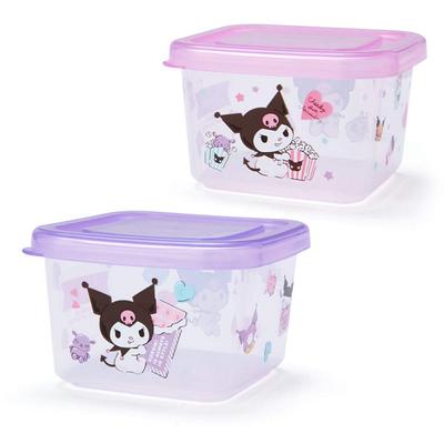 Conjunto de 2 mini recipientes para alimentos Sanrio Kuromi 747742 (Contêiner de armazenamento)