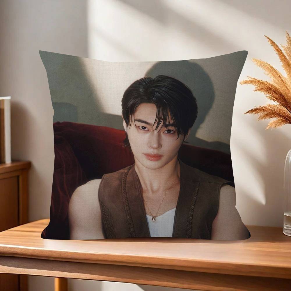 Korean Celebrity Byeon Wooseok   Pillowcase toon Gift Cushion Cover Bedroom Home Sofa Chair Seat Decor pillow case