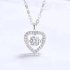 Korean Version Of Beating Heart-Warming Necklace For Women With Niche Design Simple And Versatile Love Pendant Necklace Quality