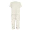 Women's Printed Short Sleeve Pajama Set - Casual Two Piece Sleepwear with Pants