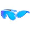 One-Piece Large Rim Sunglasses Men's Wide Leg Sports Sunglasses