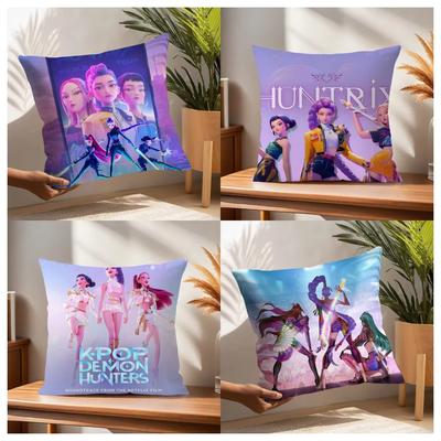 K-Pop D-Demon H-Hunters Pillowcase Double-Sided Printed Cushion Cover Pillowcase For Home And Sofa Decoration