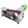 Mini Belt Sander 7 Adjustable Speed Electric Sharpener 15 Degree Belt Grinder Power Belt Sander for Metal Working