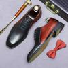 Fashion Handmade Office Shoes Vintage Design Oxford Men Dress Shoes Formal Business Lace-up Full Grain Real Leather Shoes for Men