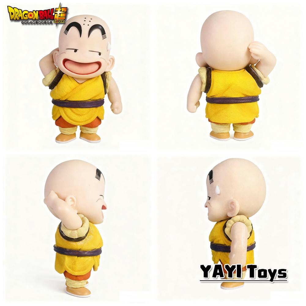 Neue Dragon Ball Son Goku Anime Figuren Krillin Fuguire Kindheit Niedliche Modelle PVC Statue Schreibtischornamente Sammlerspielzeug Perfektes Geschenk