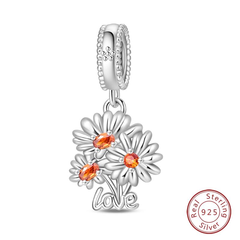 Fit Qikaola Original Bracelet Copper Flower Bird Series Charms Beads For Women Fashion Diy Jewelry Gifts Making