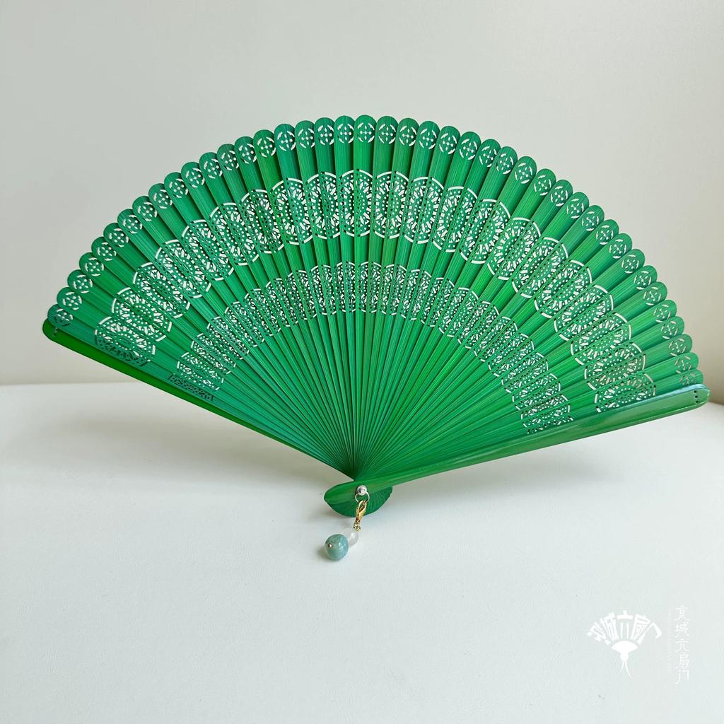 Women's Small Folding Fan, New Chinese Style, Portable Folding Full Bamboo Fan, Ancient Style, Suitable for Cheongsam, Hanfu, and Dance