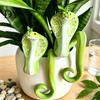 Einzigartige Gartengeschenke für Pflanzenliebhaber Limettengrüner Schlangen-Topfaufhänger, Harz-Figuren-Dekoration, Kreative Schreibtisch-Kunst-Töpfe Hängendes Ornament Blume