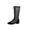 Damen Niedrigabsatz Netzstiefel Frühling und Sommer Neue Dickabsatz Netzstiefel Sexy Vielseitig Große Größe Kerl Coole Stiefel