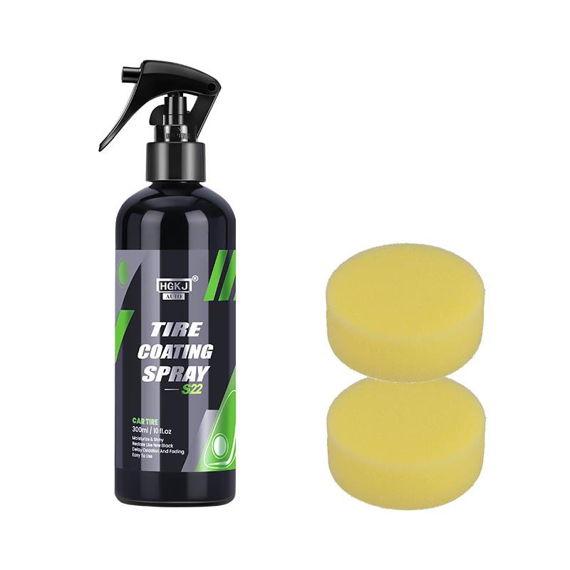 Tyre Gloss HGKJ S22 Tire Coating Spray Hydrophobic Sealant Wax For Car Wheel Auto Care Re-black Shine Chemistry Filler