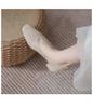 Women’s 2024 Spring/Autumn Square Toe Chunky Mid Heel Professional Interview Shoes