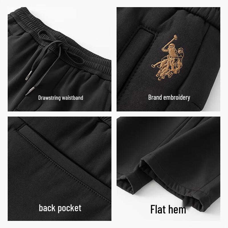 U.S. POLO ASSN. Men's Fleece-Lined Straight-Leg Casual Pants