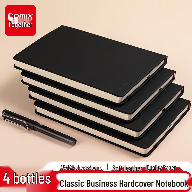 A5 Leatherette Wire-Bound Notebook