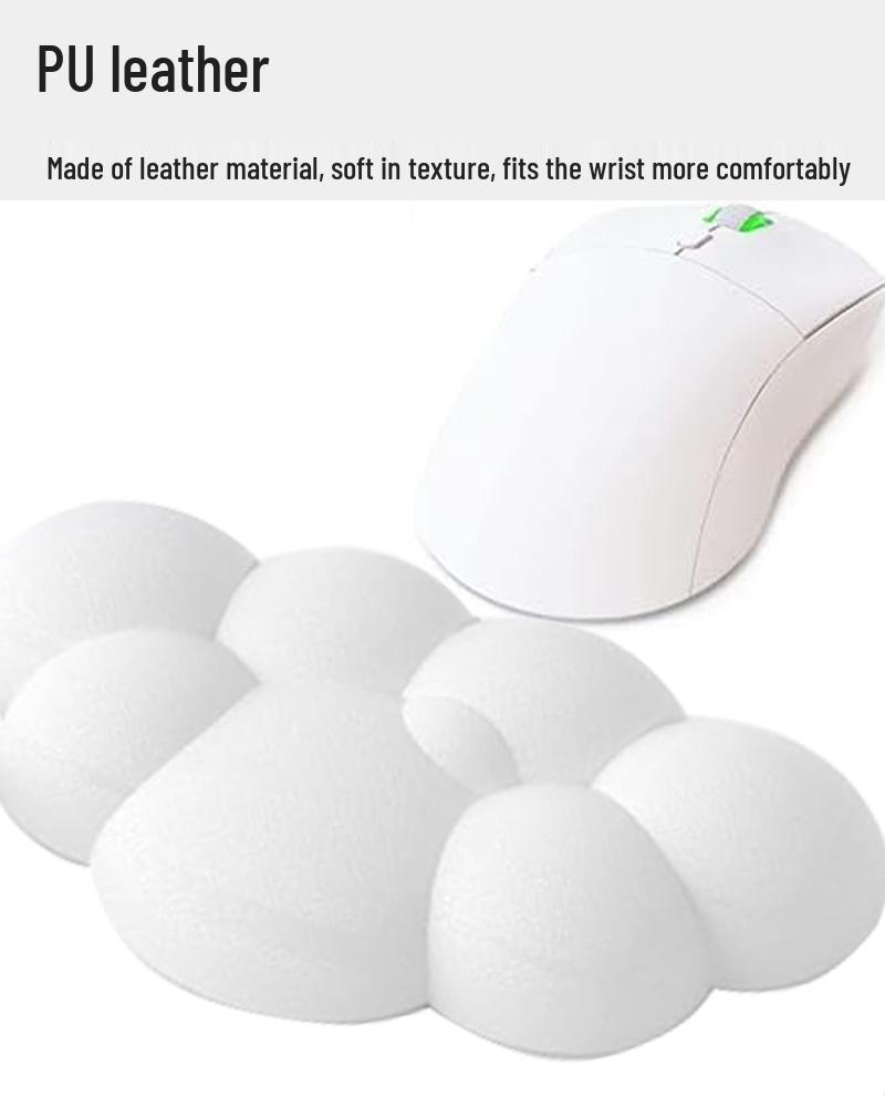 Cloud Memory Foam Handgelenkauflage für mechanische Tastaturen - Rutschfestes Desktop-Stützkissen zum Tippen im Büro