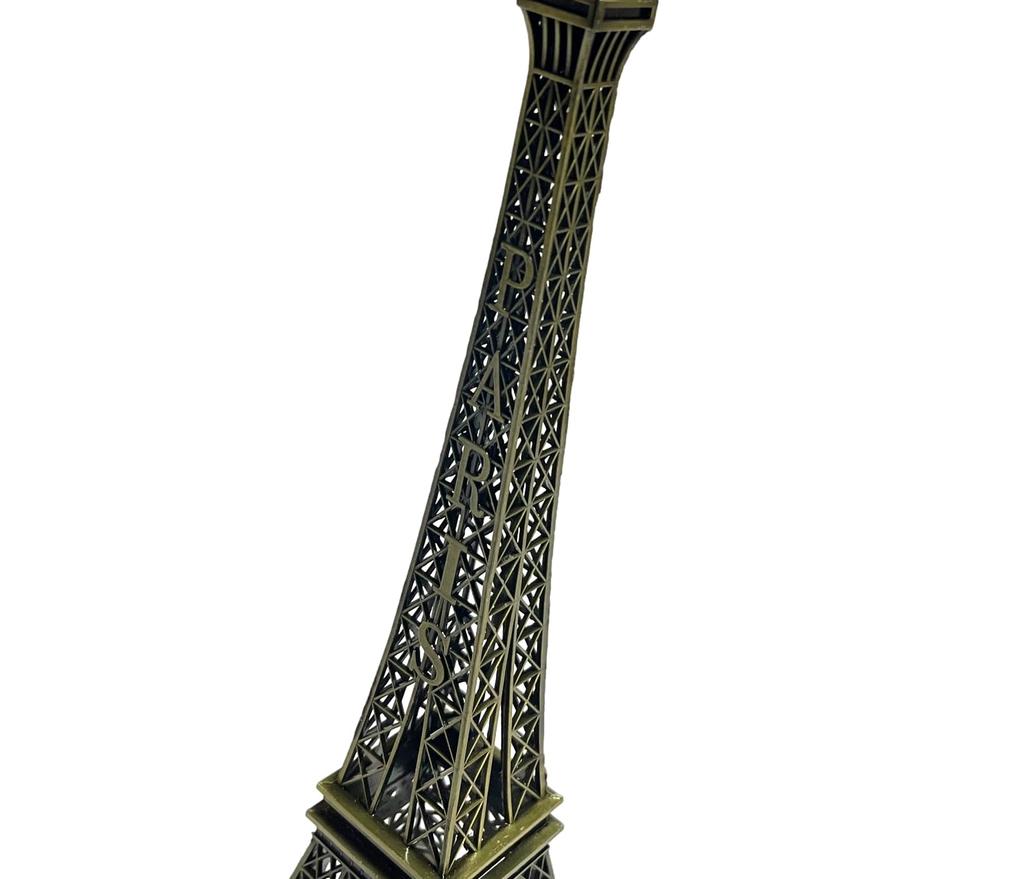 Natura Style Eiffel Tower Iron Monument, European-Style Object for Home Decor (38cm, Bronze)