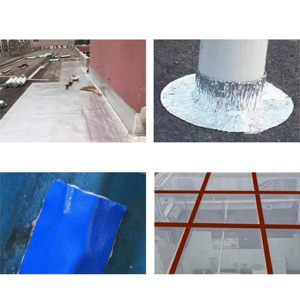 10x500cm Aluminium Foil Waterproof Strong Adhesive Tape for Roof Wall Cracks Leak Repairing