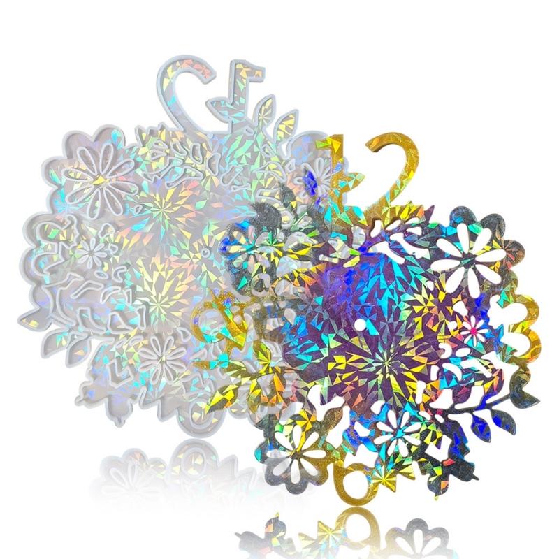 DIY Crystal Flower Clock Silicone Mold Unique Clock Decorations Creating Resin Mould for Craft Enthusiasts and Beginners