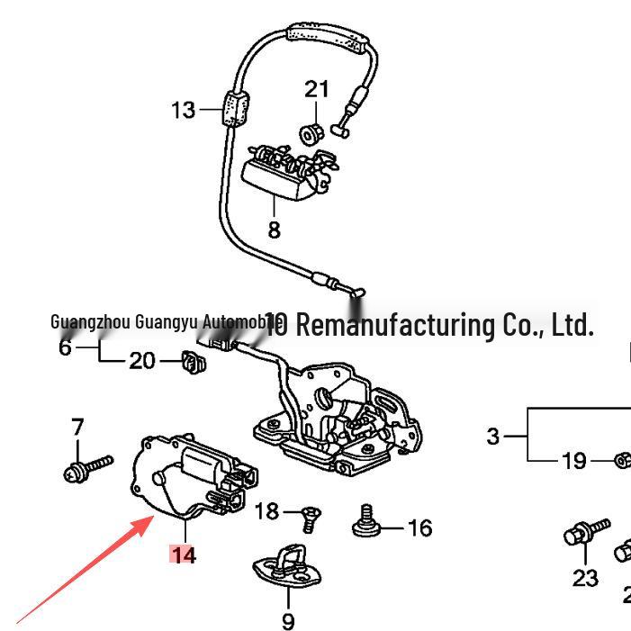 Premium Tailgate Lock Motor for Odyssey/Elysion (74896-SAA-003)