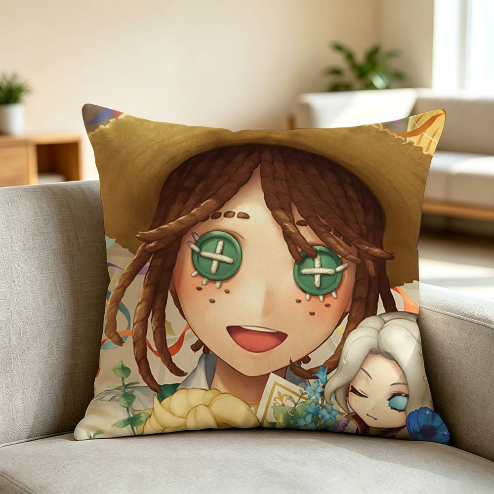 G-Gothic Anime Styl Identity V Pillow Case Square Double-Sided Sofa Cushion Cover Bedroom Bedside Pillow