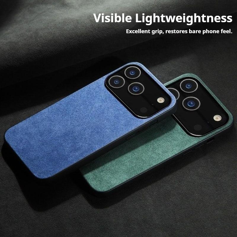 Frosted Ultra-thin Alcantara Case for iPhone 17 Pro Max Air 16 17 16e 15 14 Plus 13 12 11 XS Max X XR 7 8+ Large Lens Hole Cover