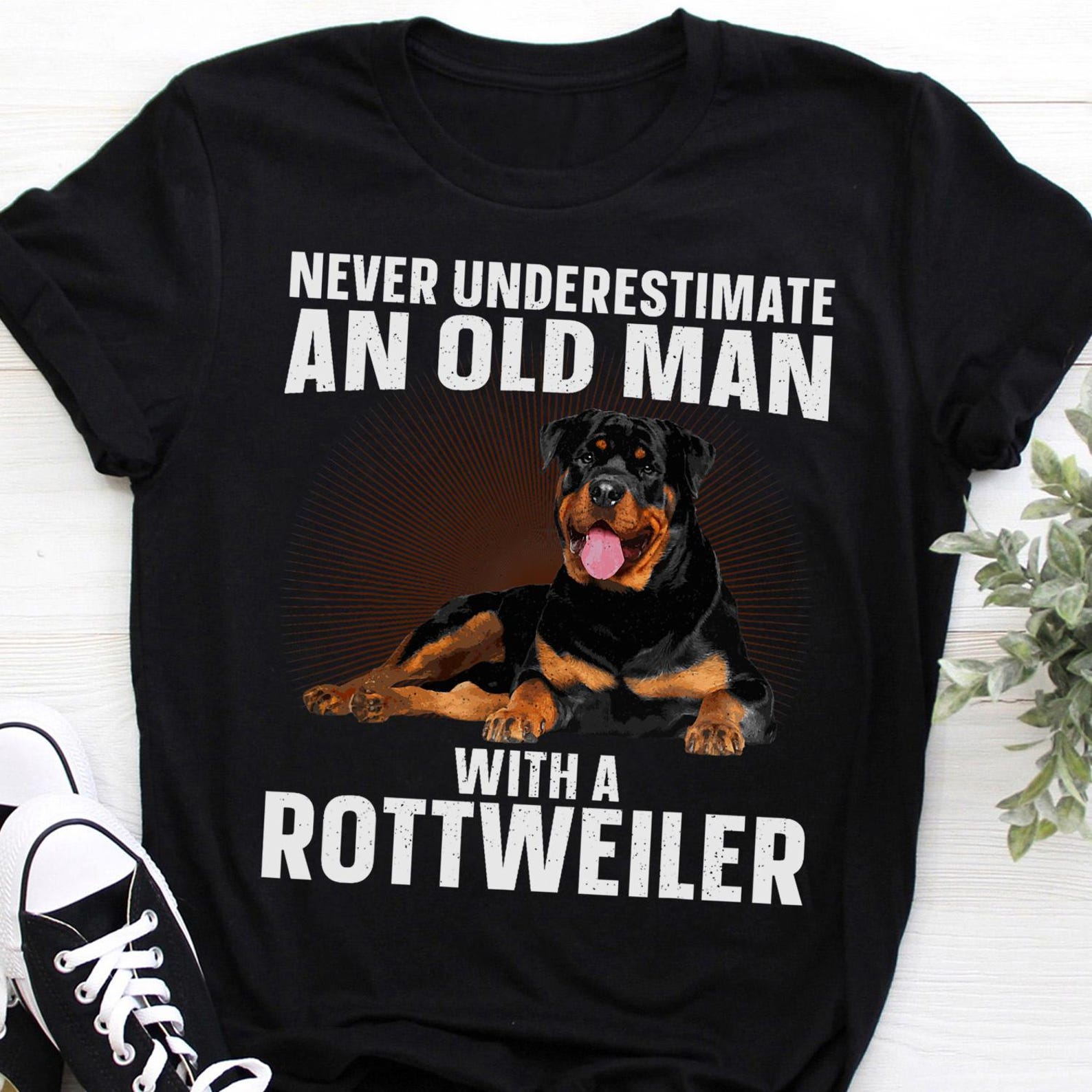 Funny Rottweiler Grandpa T-Shirt: Gift for Dog Lovers XL