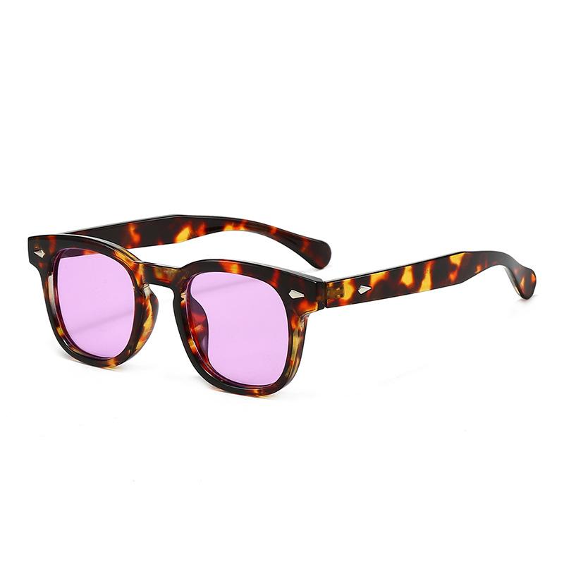 New European American Retro Rivet Sunglasses Unisex Trendy Slimming UV400 Protection Sun Glasses for Women Men