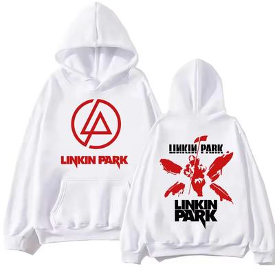 Streetwear LinkinPark Hoodie Harajuku Pullover Popular Music Sweatshirt Fans Gift Hoodies Men Casual YK2 Oversized Tops