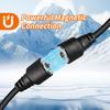 Magnetic Power Cord, Snowmobile Helmet Heated Shield Cord for Heated Most Electric Shields, Helmet, Visor Port