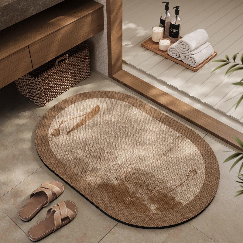 Bathroom absorbent diatom mud toilet doormat toilet toilet floor mat toilet carpet