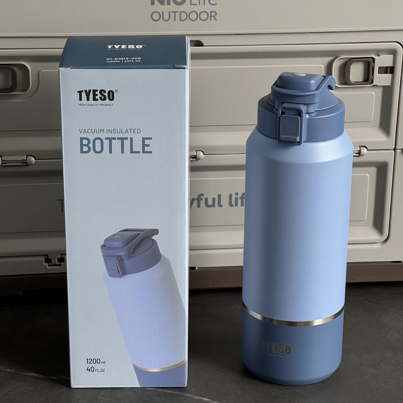 Tyeso304 Stainless Steel Portable Sports Bottle 2000ml Ultra-Large Capacity Thermos Cup Outdoor Portable Direct Drinking Cup