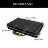 Portable DJ Equipment Storage Bag Multifunctional Compartments Shockproof Carrying Case Suitable for Controllers 