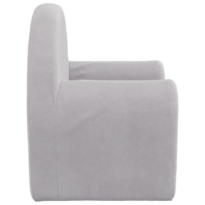 VidaXL Canapé pour Enfants, Mini-canapé avec Housse Amovible, Canapé pour Tout-petits, Meuble de Chambre d'Enfant, Gris 356981