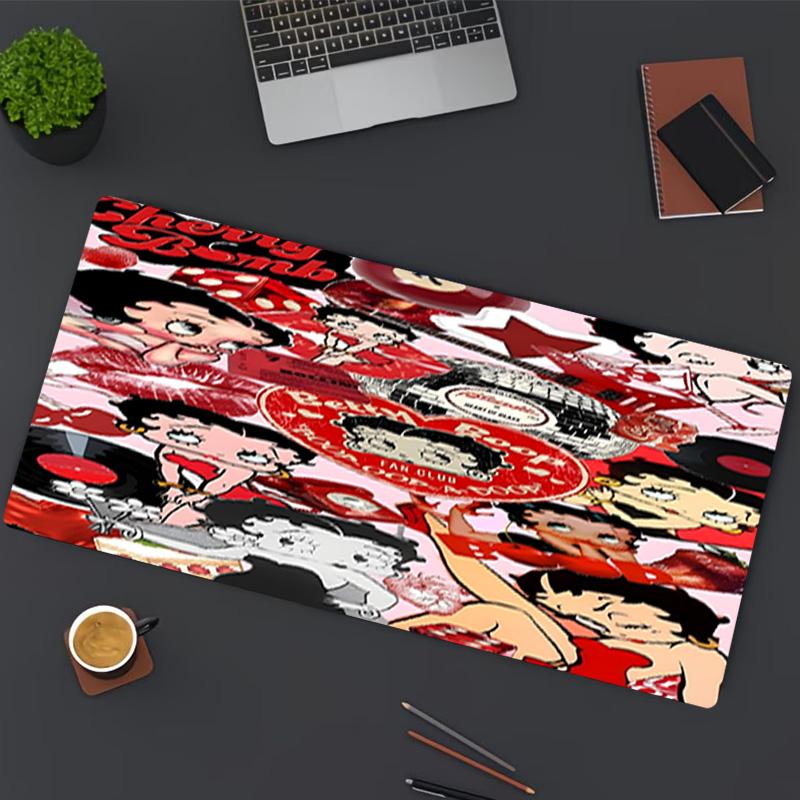 Betty Boop Print Mouse Pad, for Keyboard Pad Laptop PC Mat for Office Home Use, Desk Decor, Perfect Birthday Gift for Gamers